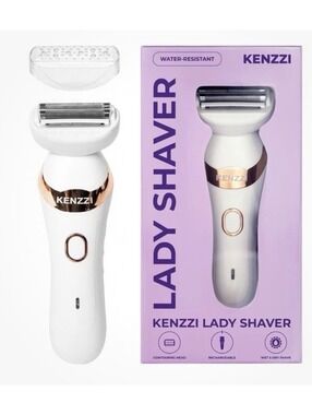 KENZZI Lady Shaver Rechargeable Wet Dry Electric Razor Waterproof  New/Open Box